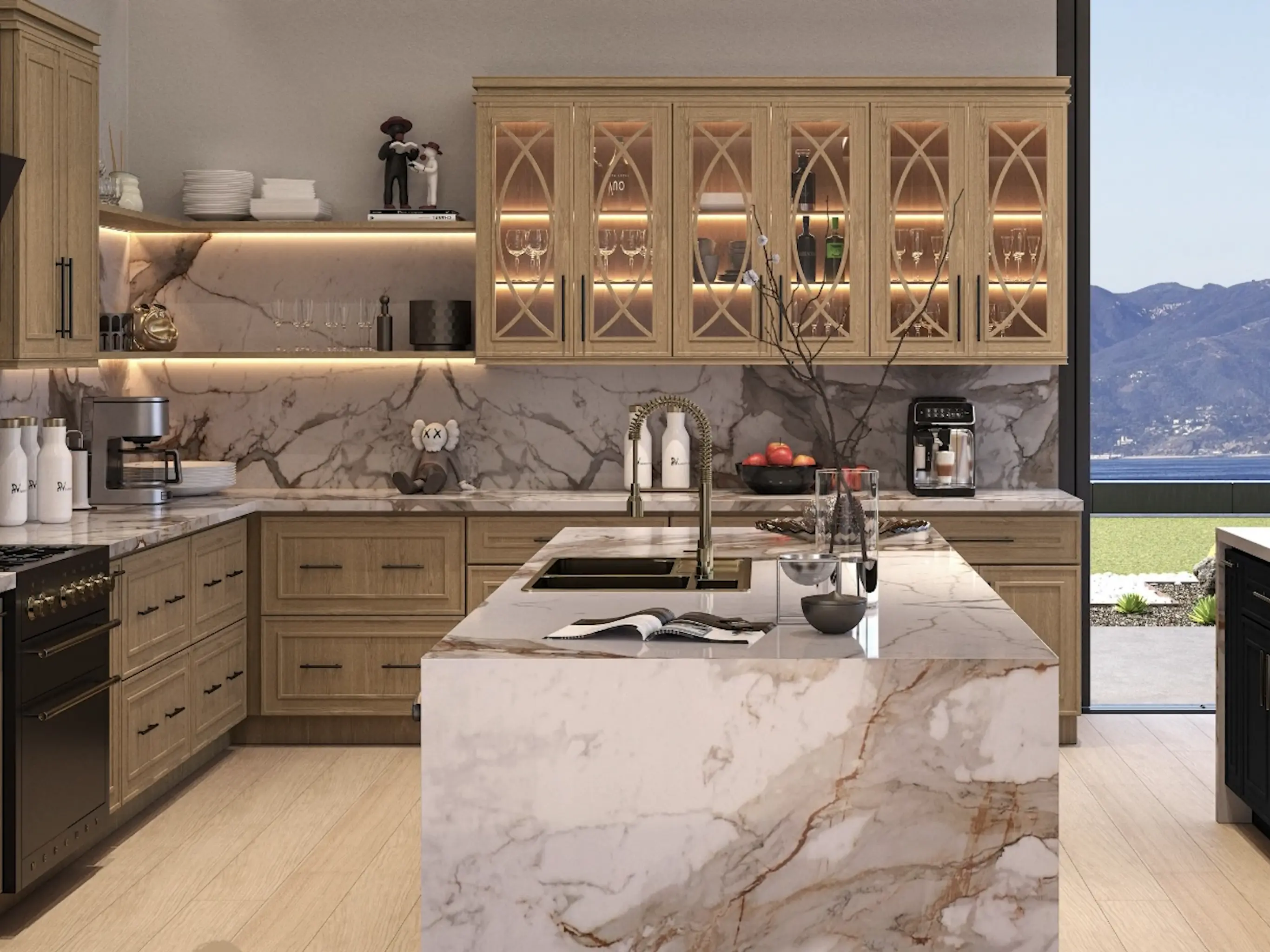 Luxury Kitchen with Ocean View