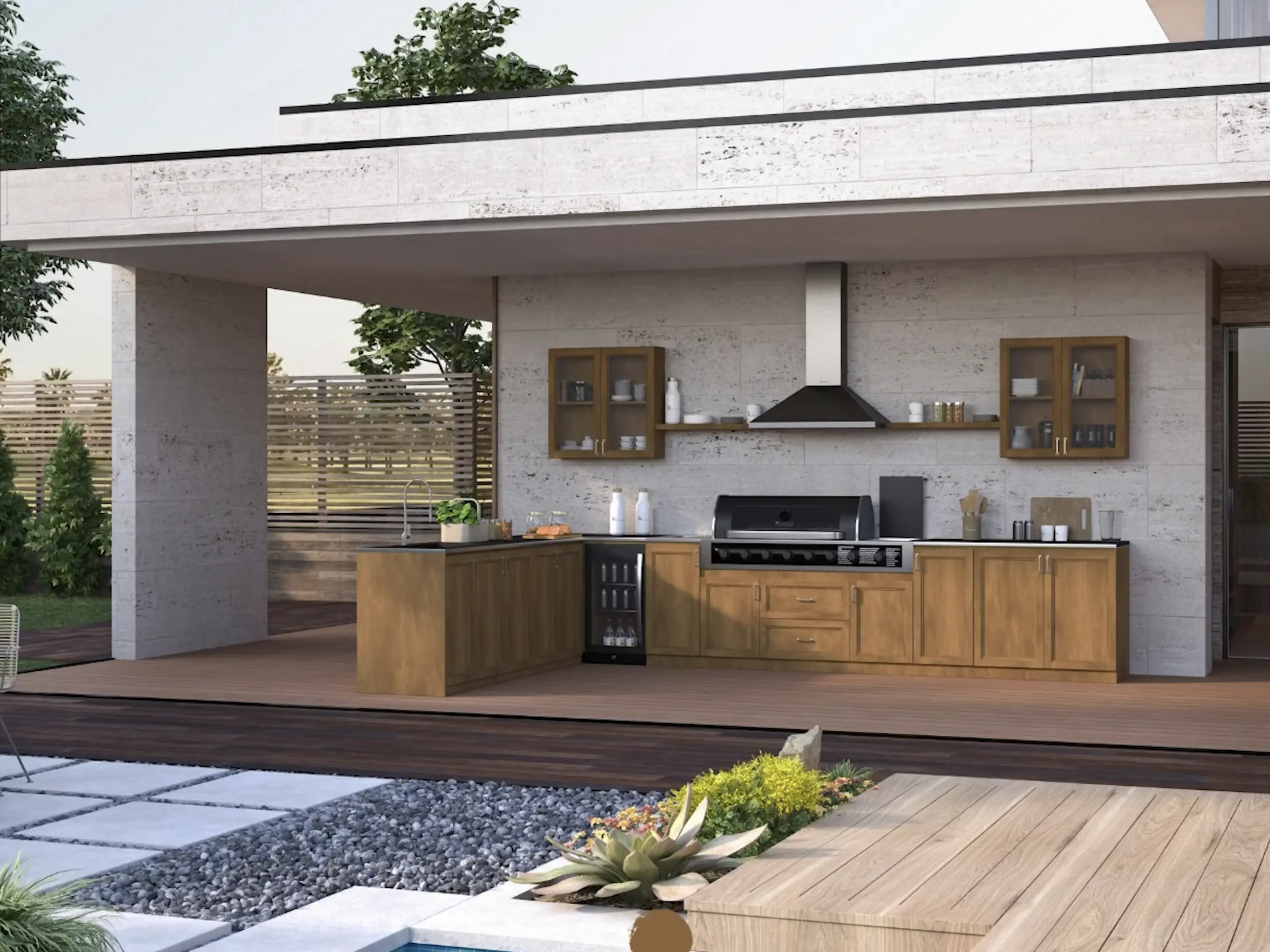 Modern Outdoor Kitchen